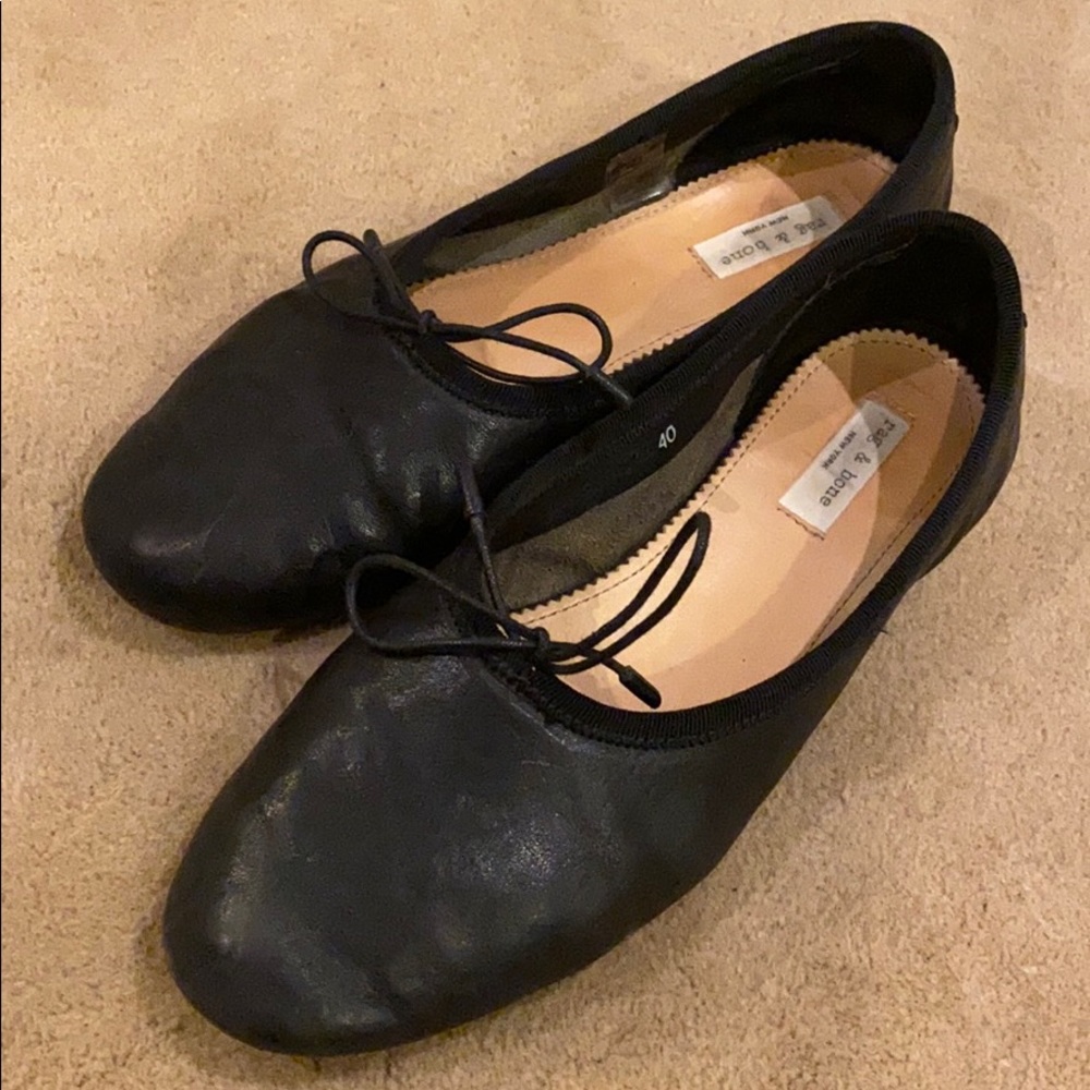 Rag & Bone Windsor High-Rise Leather Ballet Flat